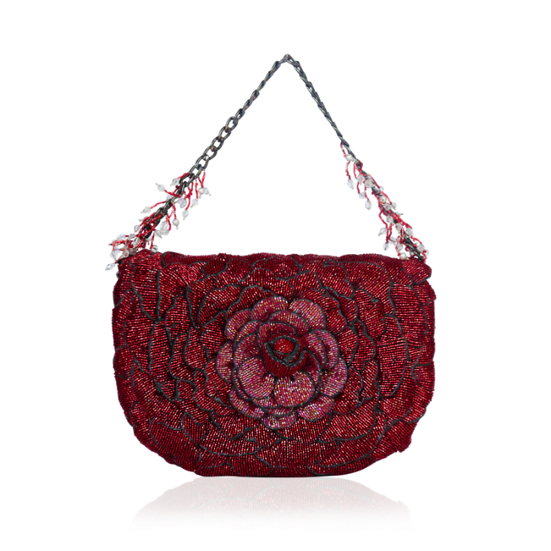 COCO BEADED SLING-RED