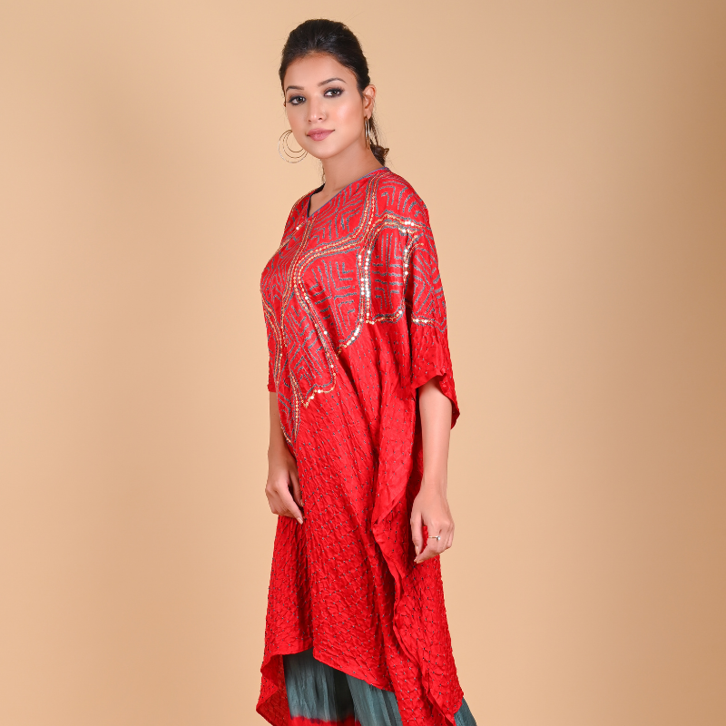 RED WAVE SEQUENCE KAFTAN